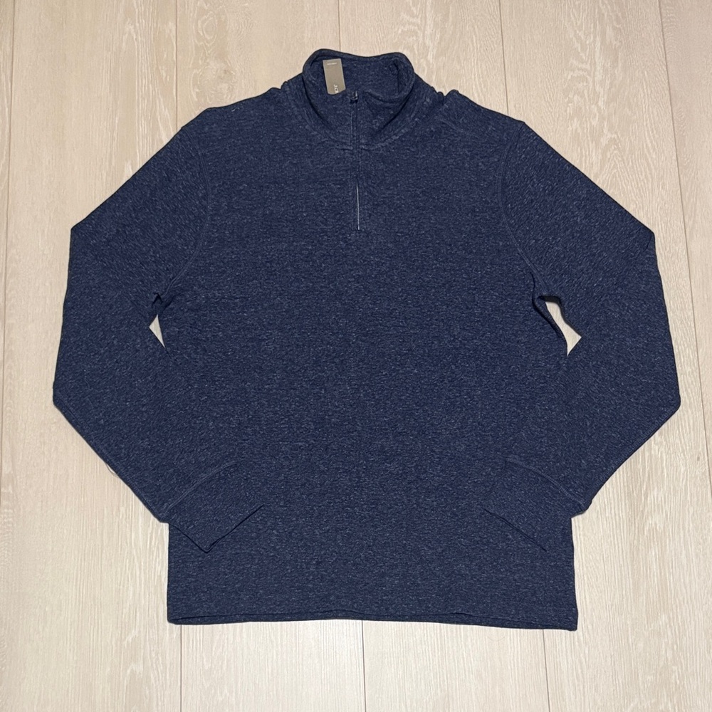 J. Crew Knit Goods Navy Quarter-Zip Pullover Jacket